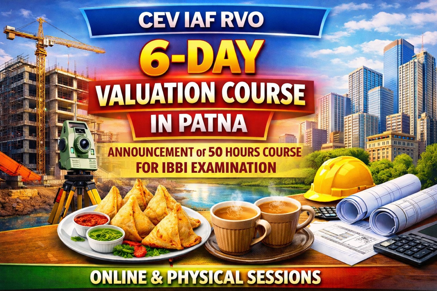 CEV IAF RVO ANNOUNCES 50 Hrs EDUCATIONAL COURSE ON IBBI EXAMS AT PATNA, BIHAR