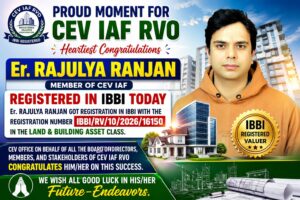 Er. RAJULYA RANJAN MEMBER OF CEV IAF REGISTERED IN IBBI