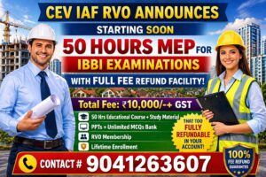 33rd BATCH ANNOUNCEMENT: 50 HOURS MEP COURSE FOR IBBI EXAMINATIONS BY THE BEST RVO IN INDIA