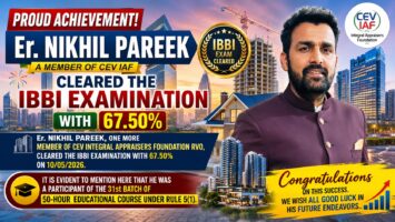 Er. NIKHIL PAREEK MEMBER OF CEV IAF CLEARED THE IBBI EXAMINATION