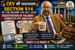 SECTION 514 OF THE INCOME-TAX ACT 2025 Registration of Valuers – Complete RTI Analysis