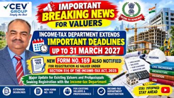 INCOME-TAX DEPARTMENT EXTENDS VALUERS REGISTRATION DEADLINES UP TO 31 MARCH 2027