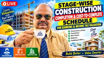 STAGE-WISE CONSTRUCTION COMPLETION & COST-TO-COMPLETE SCHEDULE FOR BANKS & INCOME TAX VALUATIONS